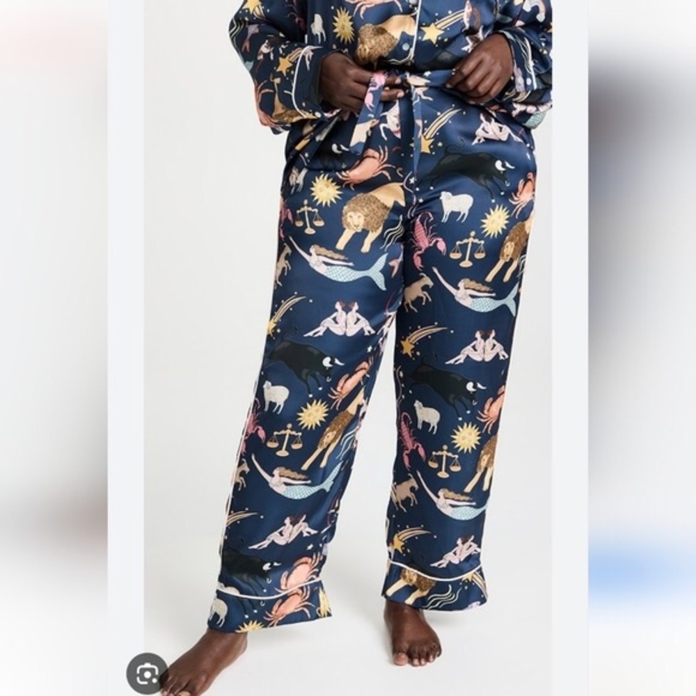RARE Karen Mabon Zodiac Print Pajama Pants
